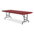 CORRELL, INC. RA3072254P Adjustable Folding Tables, Rectangular, 72" x 30" x 22" to 32", Red Top, Black Base, 4/Pallet