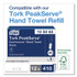 SCA TISSUE Tork® 552528 PeakServe Continuous Hand Towel Dispenser, 14.57 x 3.98 x 28.74, Black