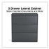 ALERA HLF3641CC Lateral File, 3 Legal/Letter/A4/A5-Size File Drawers, Charcoal, 36" x 18.63" x 40.25"