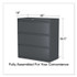 ALERA HLF3641CC Lateral File, 3 Legal/Letter/A4/A5-Size File Drawers, Charcoal, 36" x 18.63" x 40.25"