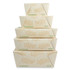 WORLD CENTRIC TONT8 No Tree Folded Takeout Containers, 46 oz, 5.5 x 6.9 x 2.5, Natural, Sugarcane, 300/Carton