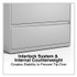 ALERA HLF3654LG Lateral File, 4 Legal/Letter-Size File Drawers, Light Gray, 36" x 18.63" x 52.5"