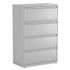ALERA HLF3654LG Lateral File, 4 Legal/Letter-Size File Drawers, Light Gray, 36" x 18.63" x 52.5"