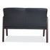 ALERA RL2219M Alera Reception Lounge Series Wood Loveseat, 44.88w x 26.13d x 33h, Black/Mahogany