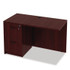 ALERA VA54-2822MY Alera Valencia Series Full Pedestal File, Left or Right, 2 Legal/Letter-Size File Drawers, Mahogany, 15.63" x 20.5" x 28.5"