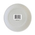 AJM PACKAGING CORP. Corporation CP9GOAWH Coated Paper Plates, 9" dia, White, 100/Pack, 12 Packs/Carton