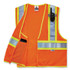 TENACIOUS HOLDINGS, INC. ergodyne® 21315 GloWear 8230Z Class 2 Two-Tone Mesh Zipper Vest, Polyester, Large/X-Large, Orange