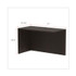 ALERA VA354824ES Alera Valencia Series Reversible Return/Bridge Shell, 47.25w x 23.63d x 29.5h, Espresso