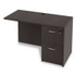 ALERA VA354824ES Alera Valencia Series Reversible Return/Bridge Shell, 47.25w x 23.63d x 29.5h, Espresso