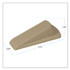 MASTER CASTER COMPANY 00900 Big Foot Doorstop, No Slip Rubber Wedge, 2.25w x 4.75d x 1.25h, Beige