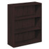 HON COMPANY 105533NN 10500 Series Laminate Bookcase, Three-Shelf, 36w x 13.13d x 43.38h, Mahogany