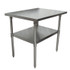 BK RESOURCES 2VT3630 Stainless Steel Flat Top Work Tables, 36w x 30d x 36h, Silver, 2/Pallet