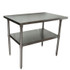 BK RESOURCES 2VT4824 Stainless Steel Flat Top Work Tables, 48w x 24d x 36h, Silver, 2/Pallet