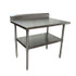 BK RESOURCES 2VTR54830 Stainless Steel 5" Riser Top Tables, 48w x 30d x 39.75h, Silver, 2/Pallet