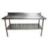 BK RESOURCES 2VTR57230 Stainless Steel 5" Riser Top Tables, 72w x 30d x 39.75h, Silver, 2/Pallet