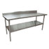 BK RESOURCES 2VTR57230 Stainless Steel 5" Riser Top Tables, 72w x 30d x 39.75h, Silver, 2/Pallet