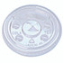 FABRI-KAL LKC9/10 Kal-Clear/Nexclear Drink Cup Lids, X-Style Straw Slot/Flavor Buttons, Fits 9 oz to 10 oz Cold Cups, Plastic, Clear, 2,500/CT