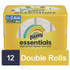 PROCTER & GAMBLE Bounty® 11093 Essentials Select-A-Size Kitchen Roll Paper Towels, 2-Ply, 108 Sheets/Roll, 12 Rolls/Carton