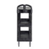 RUBBERMAID COMMERCIAL PROD. 2203280 BRUTE 3-Shelf Heavy-Duty Ergo Flat Utility Cart, Plastic, 3 Shelves, 600 lb Capacity, 25.24" x 48.63" x 46.18", Black