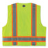 TENACIOUS HOLDINGS, INC. ergodyne® 24077 GloWear 8248Z Class 2 Two-Tone Surveyors Zipper Vest, Polyester, 2X-Large/3X-Large, Lime