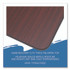 ICEBERG ENTERPRISES 55224 OfficeWorks Commercial Wood-Laminate Folding Table, Rectangular, 72" x 30" x 29", Mahogany