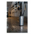 ALBA PMTRIA2M Triangular Umbrella Stand, Steel, 10.25w x 10.25d x 23.67h, Silver/Black