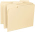 Samsill SMD10334 File Folders with Top Tab: Letter, Manila, 100/Pack