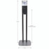 GO-JO INDUSTRIES PURELL® 7216DS ES6 Hand Sanitizer Floor Stand with Dispenser, 1,200 mL, 13.5 x 5 x 28.5, Graphite/Silver