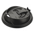 DART OPT316B Optima Reclosable Lids for Hot Paper Cups, Fits 10 oz to 24 oz Hot Cups, Plastic, Black, 1,000/Carton