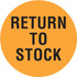 Made in USA 888519027431 Inventory Control Label: "Return to Stock", Circle