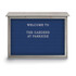 United Visual Products UVDSB5240LB-LTG Enclosed Letter Board: 52" Wide, 40" High, Laminate, Blue