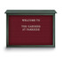 United Visual Products UVDSB5240LB-WOO Enclosed Letter Board: 52" Wide, 40" High, Fabric, Berry
