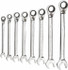 GEARWRENCH 9543 Reversible Ratcheting Combination Wrench Set: 8 Pc, 10 mm 12 mm 13 mm 14 mm 15 mm 17 mm 19 mm & 8 mm Wrench, Metric