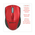 INNOVERA 62204 Mini Wireless Optical Mouse, 2.4 GHz Frequency/30 ft Wireless Range, Left/Right Hand Use, Red/Black