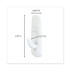 3M/COMMERCIAL TAPE DIV. Command™ 70005128379 General Purpose Hooks, Small, Plastic, White, 1 lb Capacity, 6 Hooks and 12 Strips/Pack