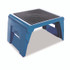 CRAMER 50051PK-63 Folding Step Stool, 1-Step, 300 lb Capacity, 14 x 11.25 x 9.75, Blue