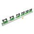 UNGER HO700EA Hang Up Cleaning Tool Holder, 28w x 3.15d x 2.17h, Silver/Green