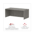 ALERA VA217236GY Alera Valencia Series Straight Front Desk Shell, 71" x 35.5" x 29.63", Gray