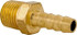 CerroBrass P-201A-4B Barbed Hose Fitting: 1/4" x 1/4" ID Hose, Male Connector