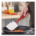 RUBBERMAID COMMERCIAL PROD. 1962 RED High-Heat Cook's Scraper, Plastic, 9.5", Red/White