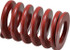 Associated Spring Raymond 104-812 Die Spring: 2" Hole Dia, 1" Rod Dia, 3" Free Length, Red