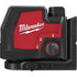 Milwaukee Tool 3522-21 Cross Line & Plumb Points Level: 2 Beams, Green Beam