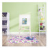 DEFLECTO CORPORATION CM3540LD FashionMat Chair Mat for Flat Pile Carpeted and Hard Floors, Rectangular, Straight Edges, 35" x 40", Pink/Green/Purple