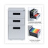 ALERA PABBFLG File Pedestal, Left or Right, 3-Drawers: Box/Box/File, Legal/Letter, Light Gray, 14.96" x 19.29" x 27.75"