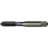 Greenfield Threading 330057 Straight Flute Tap: 3/8-16 UNC, 4 Flutes, Plug, 2B Class of Fit, High Speed Steel, TiCN Coated