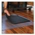 E.S. ROBBINS ES 184612 Sit or Stand Mat for Flat to Low Pile Carpeted and Hard Floors, Rectangular with Lip, Straight Edges, 36" x 53", Clear/Black