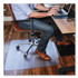 E.S. ROBBINS ES 184612 Sit or Stand Mat for Carpet or Hard Floors, 36 x 53 with Lip, Clear/Black