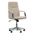 ALERA Workspace by WS4106 Leather Task Chair, Supports Up to 275 lb, 18.19" to 21.93" Seat Height, White Seat, White Back