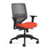 HON COMPANY SVR1ACLC46TK Solve Series ReActiv Back Task Chair, Supports 300 lb, 18" to 23" Seat Height, Bittersweet Seat, Charcoal Back, Black Base