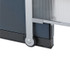 QUARTET MFG. WPS2000 Premium Workstation Privacy Screen, 38w x 64d, Translucent Clear/Silver